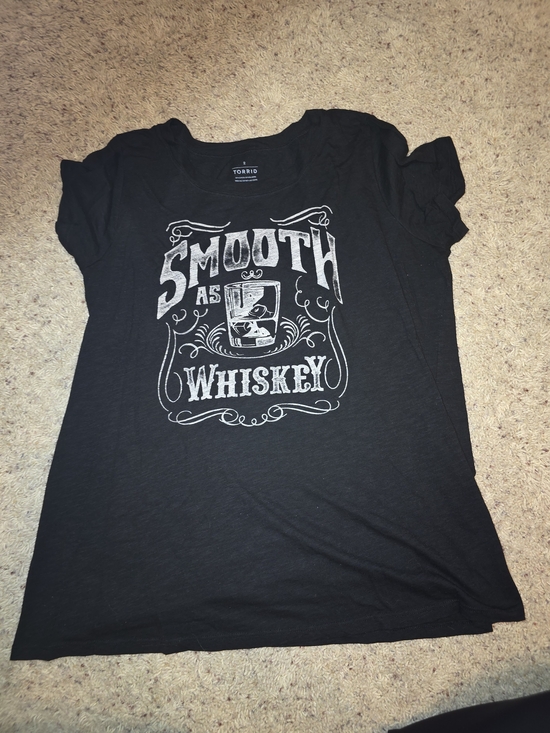 torrid Tops - torrid Black Graphic Tee with White Retro Lettering